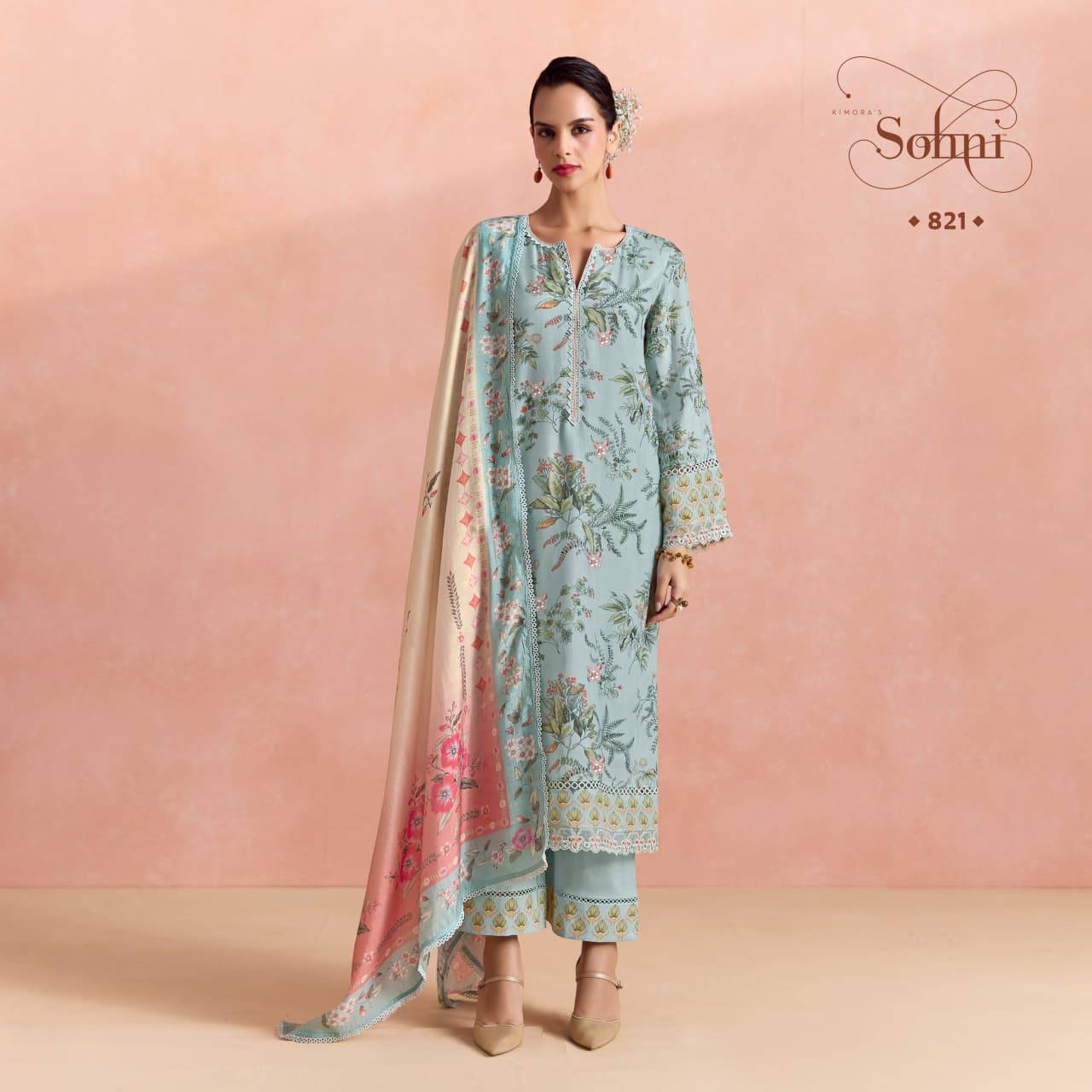 FERN By KIMORA SUIT 821 To 824 Series Indian Traditional Wear Pure Cotton dresses At Wholesale Price